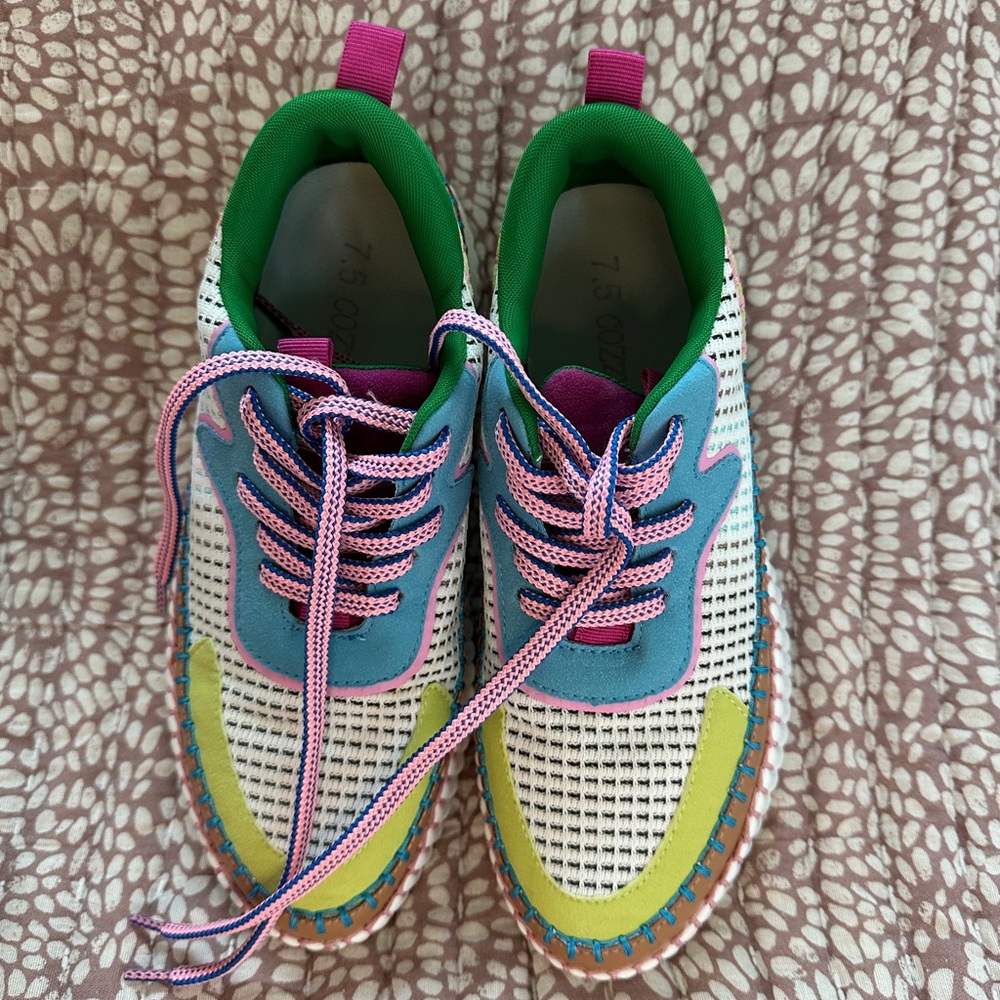 Only worn a few times colorful sneakers